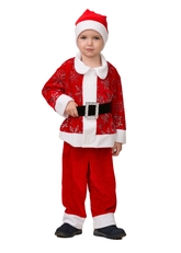 Дед Мороз и Снегурочка - Детский костюм Красного Дедушки Мороза