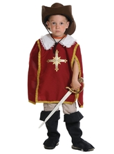 Мушкетеры - Детский костюм Красного Мушкетера