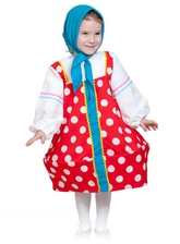 Русские народные - Детский костюм Красной Матрешки
