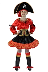 Пираты - Детский костюм Красной Пиратки