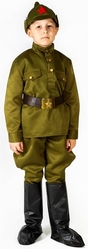 Военные - Детский костюм мальчика Буденовца