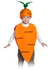 Овощи и фрукты - Детский костюм Моркови