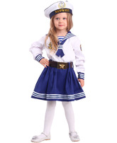 Костюмы для девочек - Детский костюм Морячки в бескозырке