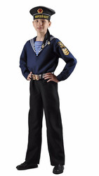 День подражания пиратам - Детский костюм моряка с бескозыркой