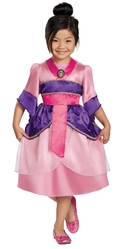 Принцессы и принцы - Детский костюм Мулан из мультфильма