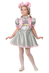 Новогодние костюмы - Детский костюм Мышки в платье