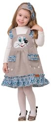 Новогодние костюмы - Детский костюм Мышки в сарафане