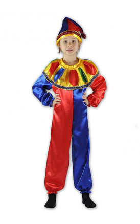 Детский костюм Петрушки в комбинезоне