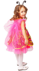 Пчелки и бабочки - Детский костюм розовой Бабочки