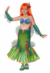 Мультфильмы и сказки - Детский костюм русалочки для девочек