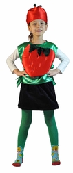 Овощи и фрукты - Детский костюм Садовой Клубники