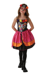 Костюмы для девочек - Детский костюм сахарного черепа