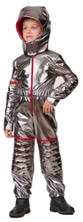 Профессии - Детский костюм серебристого астронавта