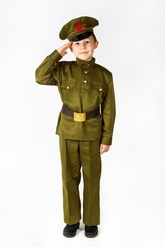 Военные - Детский костюм сержанта lux