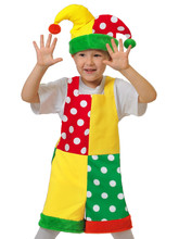 Шут - Детский костюм Скомороха