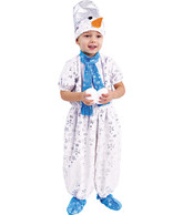Новогодние костюмы - Детский костюм Снеговика в комбинезоне