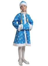 Дед Мороз и Снегурочка - Детский костюм Снегурочки