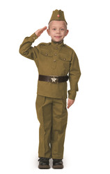 Военные и летчики - Детский костюм солдата хлопковый