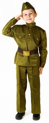 Профессии и униформа - Детский костюм солдата Люкс