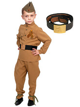 Праздничные костюмы - Детский костюм солдата светлый