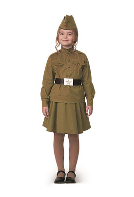 Детский костюм солдатки хаки
