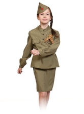 Костюмы для девочек - Детский костюм солдаточки