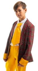 Стиляги - Детский костюм стиляги с красным пиджаком