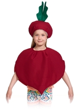 Овощи и фрукты - Детский костюм Свеклы