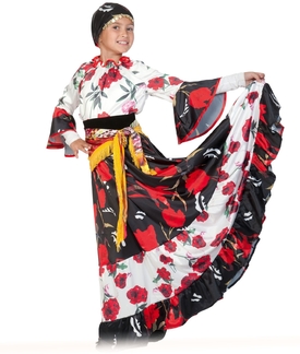 Детский костюм Цыганочки в цветах
