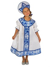 Русские народные танцы - Детский костюм в стиле Гжель