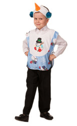 Праздничные костюмы - Детский костюм веселого Снеговичка