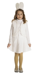 Детские костюмы - Детский костюм Зайки в белом