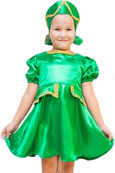 Русские народные танцы - Детский костюм Зеленая Кадриль плясовой