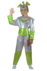 Костюмы для девочек - Детский костюм Зеленого Пришельца