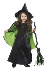 Страшные костюмы - Детский костюм Зеленой ведьмочки