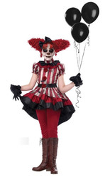 Страшные костюмы - Детский костюм Злой клоунессы