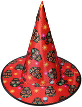 Костюмы на Хэллоуин - Детский красный колпак с черными черепами