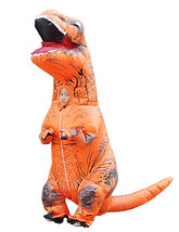 Животные и зверушки - Детский надувной костюм оранжевого Ти-Рекса