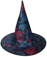Костюмы на Хэллоуин - Детский синий колпак с черепами