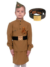 Детский светлый костюм солдаточки
