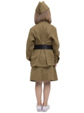 Костюмы для девочек - Детский военный костюм из хлопка