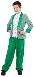 Гангстеры и мафия - Детский зеленый костюм стиляги