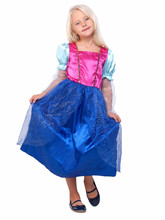 Принцессы и принцы - Детское розово-синее платье принцессы