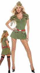 Женские костюмы - Эротический костюм военной