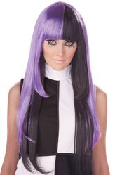 Ретро - Фиолетово-черный парик 60-х