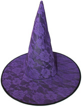 Костюмы на Хэллоуин - Фиолетовый колпак с розами