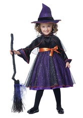 Страшные костюмы - Фиолетовый костюм маленькой ведьмочки