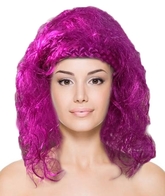 Аксессуары - Фиолетовый кудрявый парик