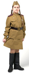 Детские костюмы - Форма офицера пехоты для девочки