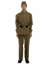 Военные - Гимнастерка с прямыми брюками детская